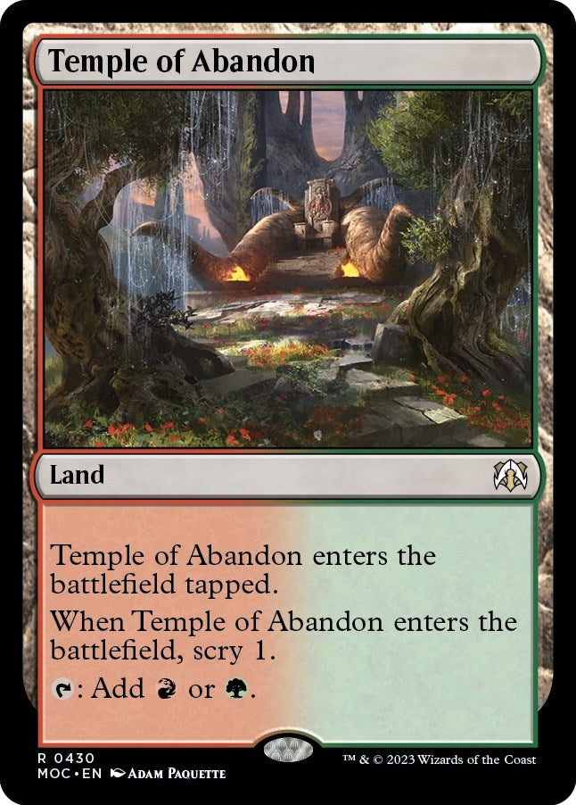 Temple of Abandon (430) [MOC] - MTG Single