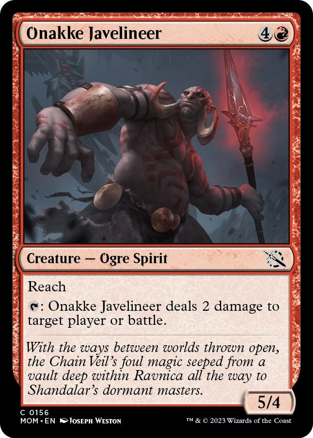 Onakke Javelineer (156) [MOM] - MTG Single