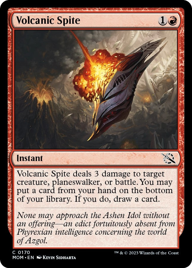 Volcanic Spite (170) [MOM] - MTG Single