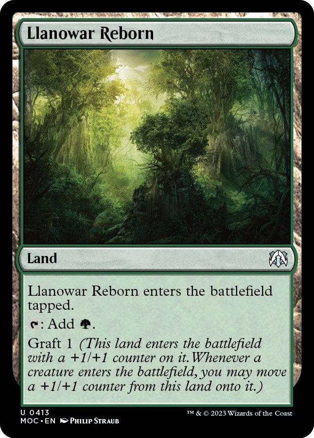 Llanowar Reborn (413) [MOC] - MTG Single