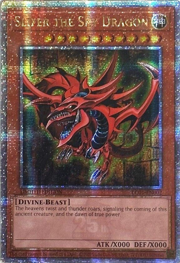 Slifer the Sky Dragon (Quarter Century Secret Rare) (1002) (LC01) - YuGiOh Single