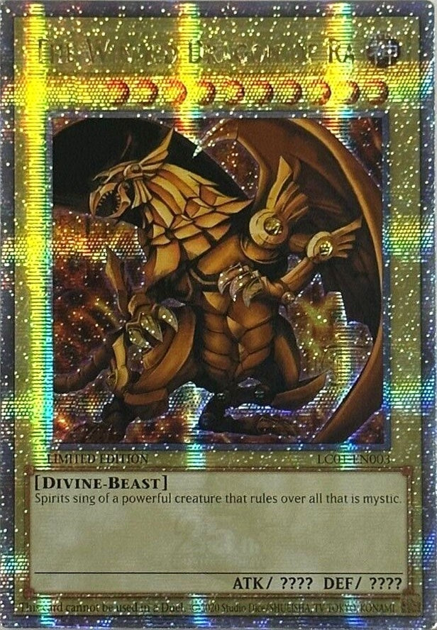 The Winged Dragon of Ra (Quarter Century Secret Rare) (1003) (LC01) - YuGiOh Single