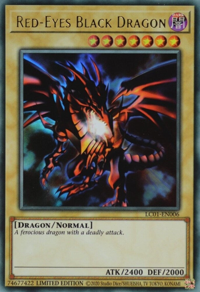 Red-Eyes Black Dragon (25th Anniversary Edition) (1006) (LC01) - YuGiOh Single