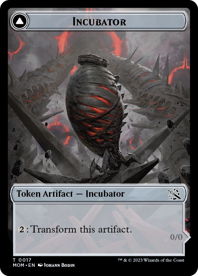 Incubator (0017) // Phyrexian (0017) Double-Sided Token (0) [MOM] - MTG Single