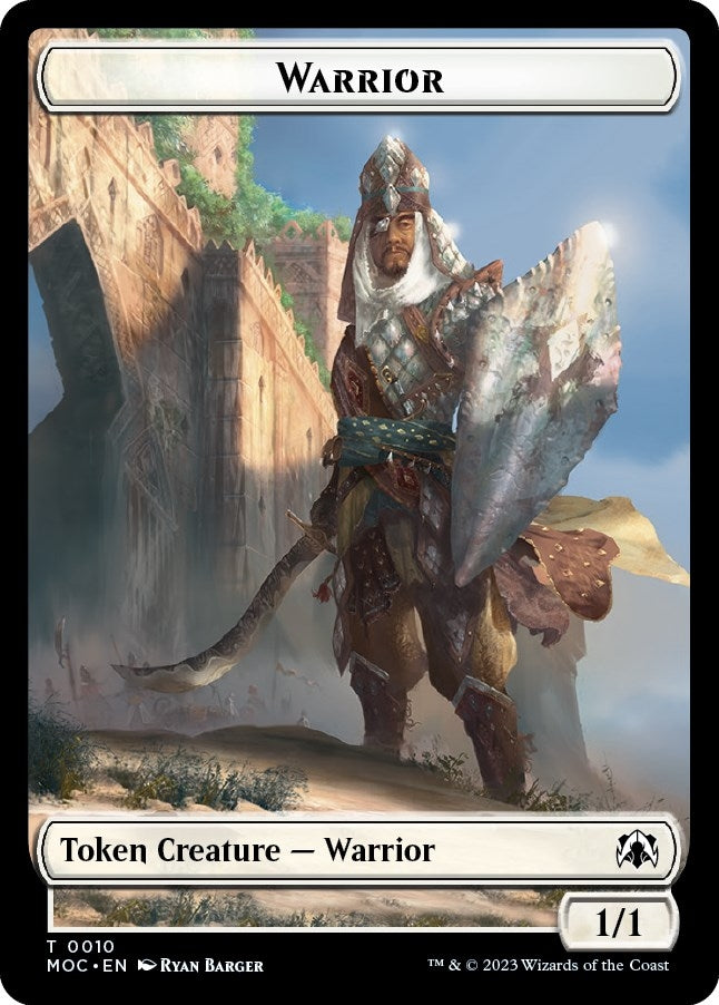 Warrior // Emblem - Elspeth Sun’s Champion Double-sided Token (0) [MOC] - MTG Single