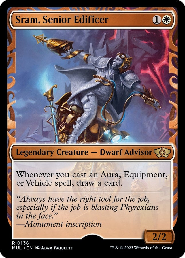 Sram Senior Edificer (Halo Foil) (136) [MUL] - MTG Single