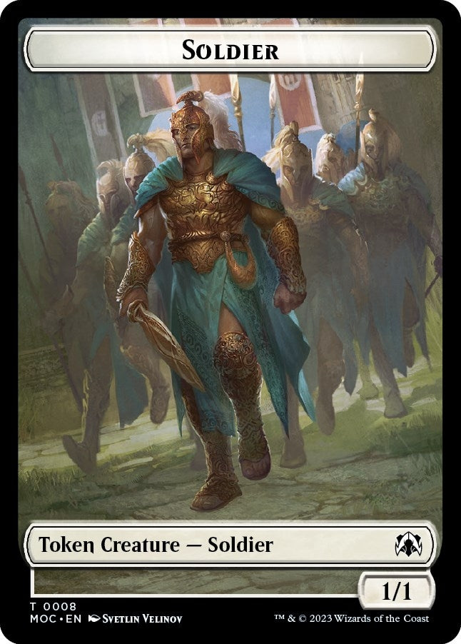 Soldier // Insect Double-sided Token (0) [MOC] - MTG Single