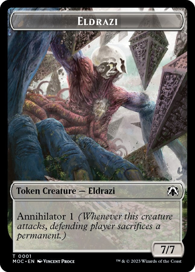 Eldrazi // Angel Double-sided Token (0) [MOC] - MTG Single