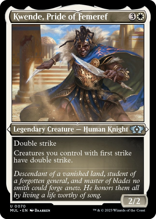 Kwende Pride of Femeref (Foil Etched) (70) [MUL] - MTG Single