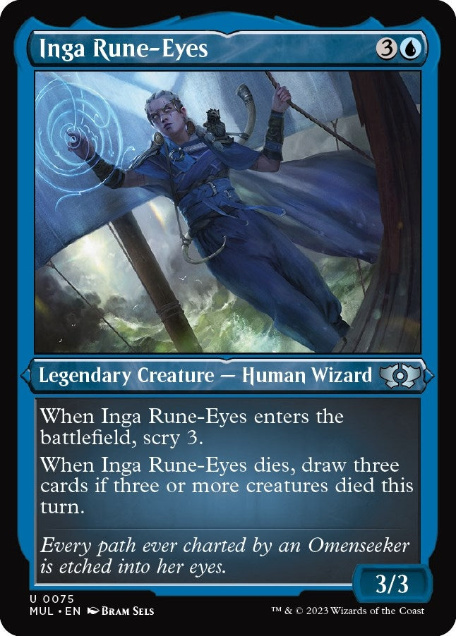 Inga Rune-Eyes (Foil Etched) (75) [MUL] - MTG Single