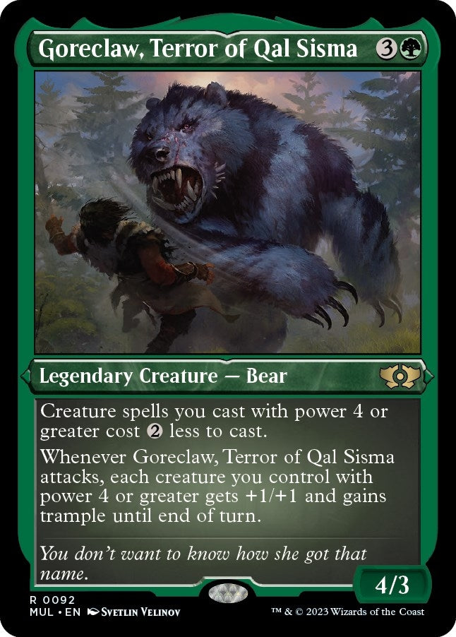 Goreclaw Terror of Qal Sisma (Foil Etched) (92) [MUL] - MTG Single