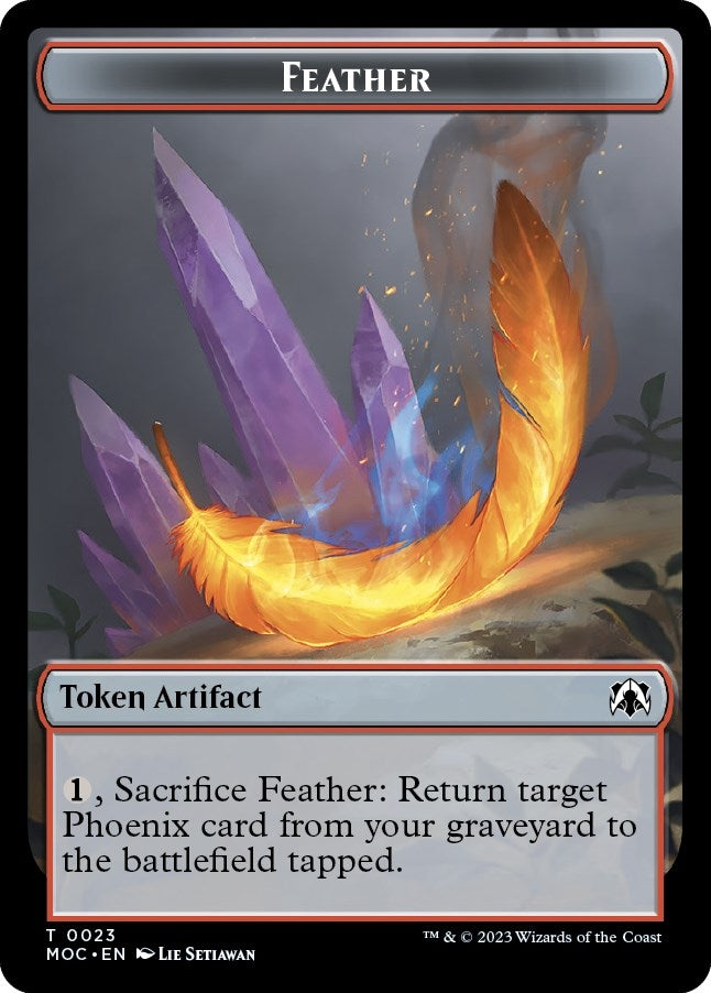 Feather // Servo Double-sided Token (0) [MOC] - MTG Single