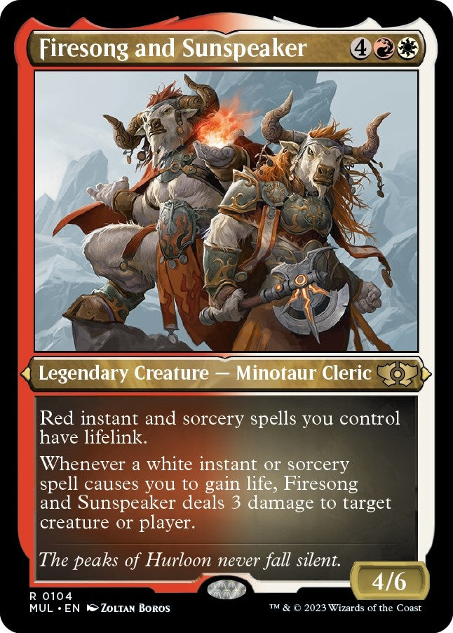 Firesong and Sunspeaker (Foil Etched) (104) [MUL] - MTG Single