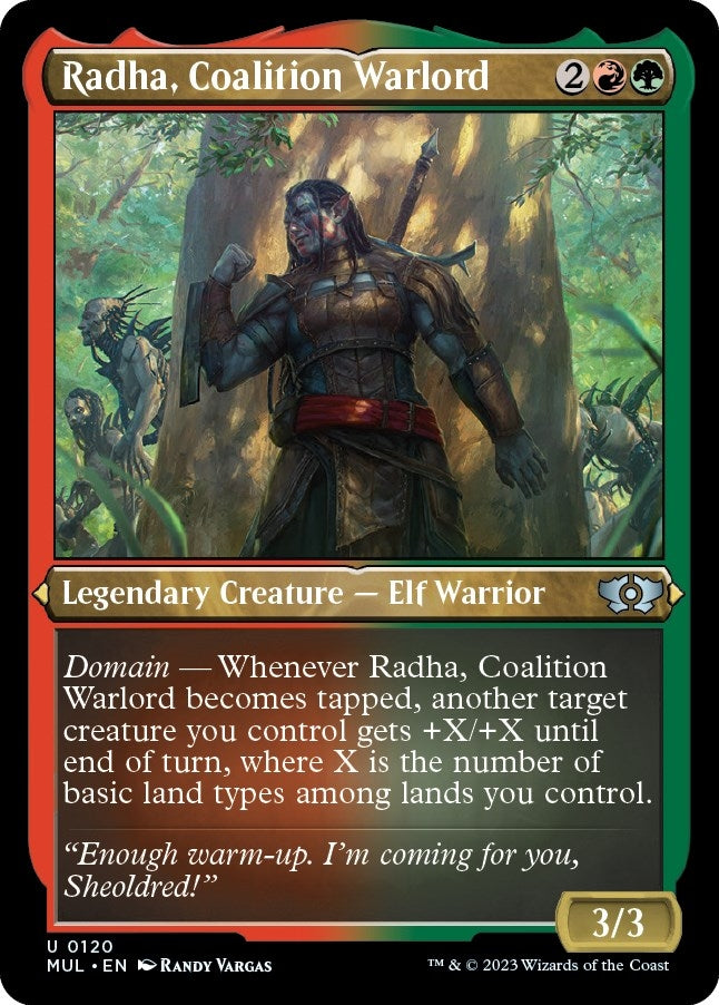 Radha Coalition Warlord (Foil Etched) (120) [MUL] - MTG Single