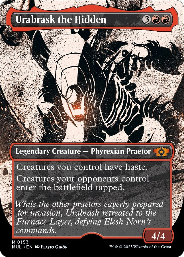 Urabrask the Hidden (Halo Foil) (153) [MUL] - MTG Single