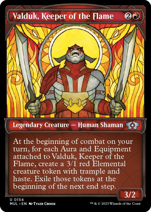 Valduk Keeper of the Flame (Halo Foil) (154) [MUL] - MTG Single