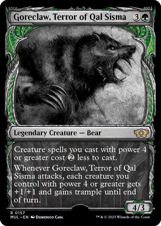 Goreclaw Terror of Qal Sisma (Halo Foil) (157) [MUL] - MTG Single