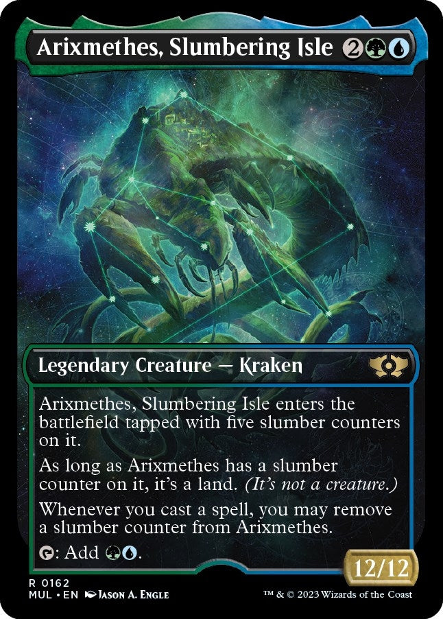 Arixmethes Slumbering Isle (Halo Foil) (162) [MUL] - MTG Single