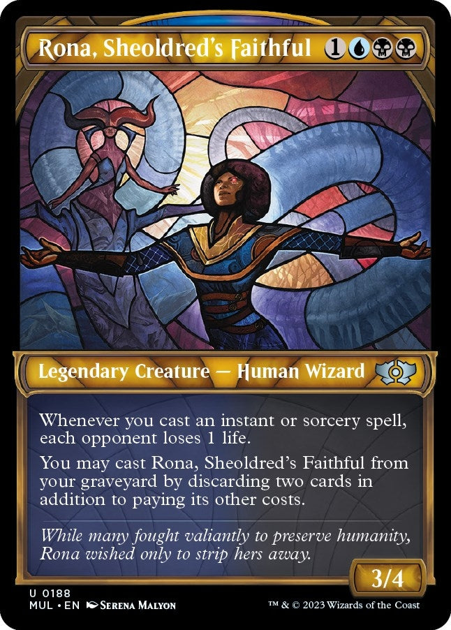 Rona Sheoldred’s Faithful (Halo Foil) (188) [MUL] - MTG Single