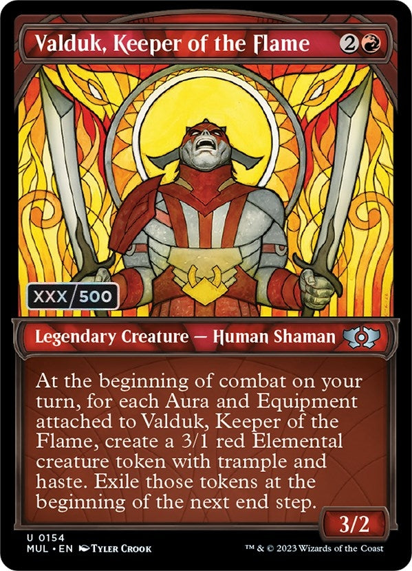 Valduk Keeper of the Flame (Serial Numbered) (154) [MUL] - MTG Single