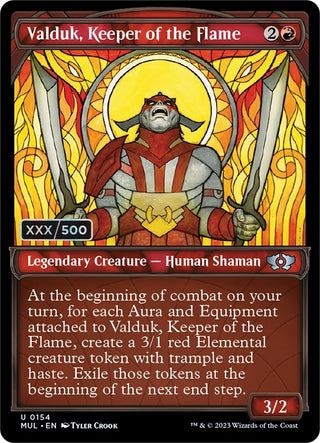 Valduk Keeper of the Flame (Serial Numbered) (154) [MUL] - MTG Single