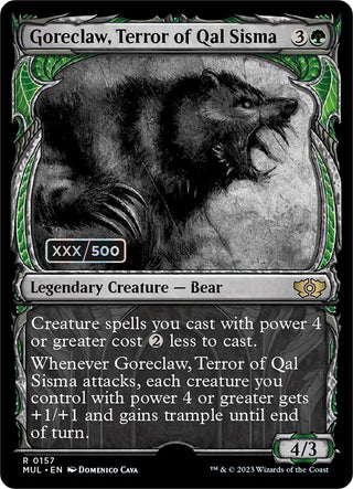 Goreclaw Terror of Qal Sisma (Serial Numbered) (157) [MUL] - MTG Single