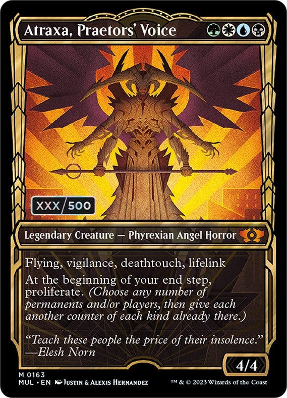 Atraxa Praetors’ Voice (Serial Numbered) (163) [MUL] - MTG Single