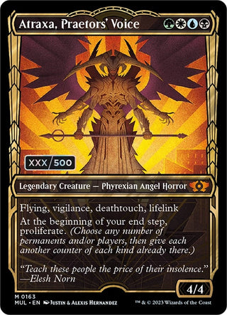 Atraxa Praetors’ Voice (Serial Numbered) (163) [MUL] - MTG Single