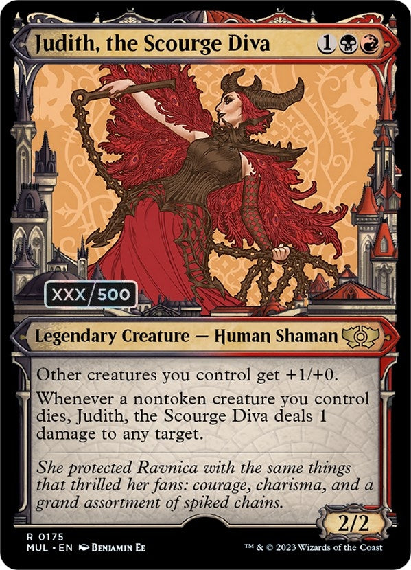 Judith the Scourge Diva (Serial Numbered) (175) [MUL] - MTG Single