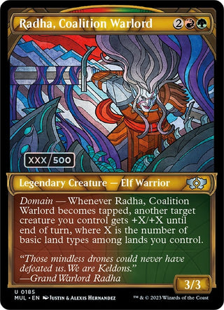 Radha Coalition Warlord (Serial Numbered) (185) [MUL] - MTG Single