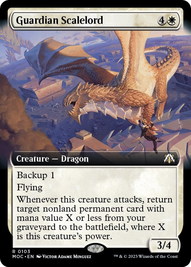 Guardian Scalelord (Extended Art) (103) [MOC] - MTG Single