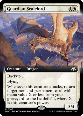 Guardian Scalelord (Extended Art) (103) [MOC] - MTG Single