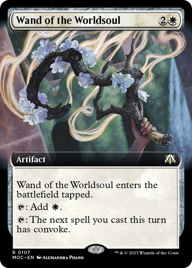 Wand of the Worldsoul (Extended Art) (107) [MOC] - MTG Single