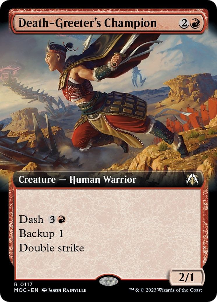 Death-Greeter’s Champion (Extended Art) (117) [MOC] - MTG Single