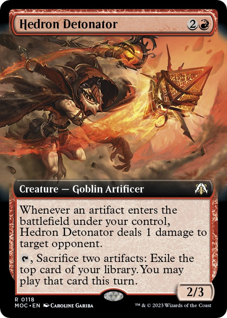 Hedron Detonator (Extended Art) (118) [MOC] - MTG Single