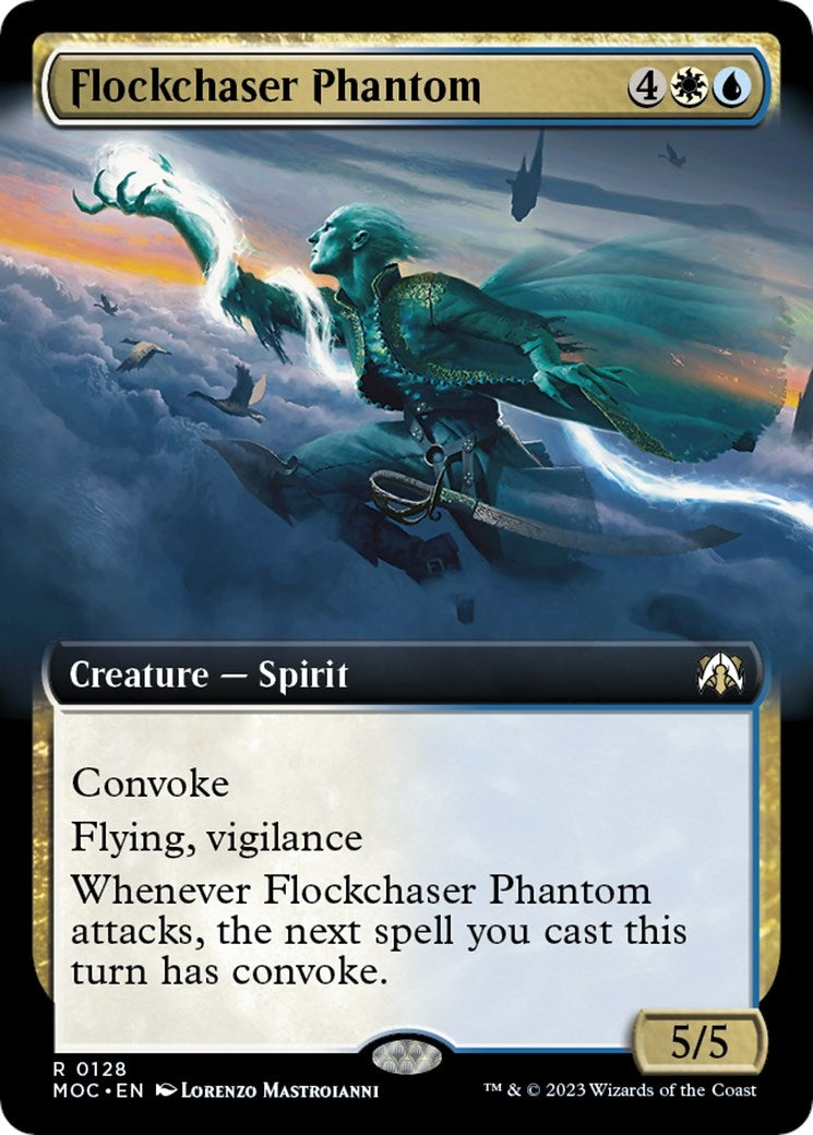 Flockchaser Phantom (Extended Art) (128) [MOC] - MTG Single