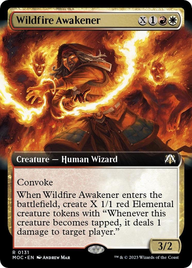 Wildfire Awakener (Extended Art) (131) [MOC] - MTG Single