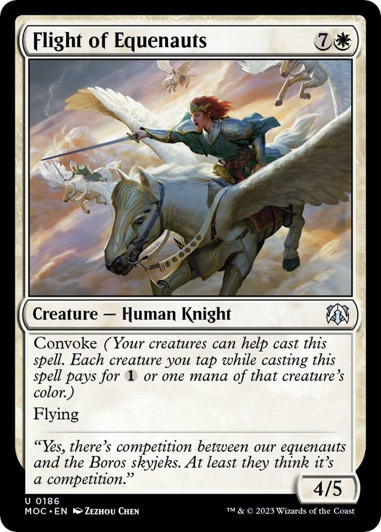 Flight of Equenauts (186) [MOC] - MTG Single
