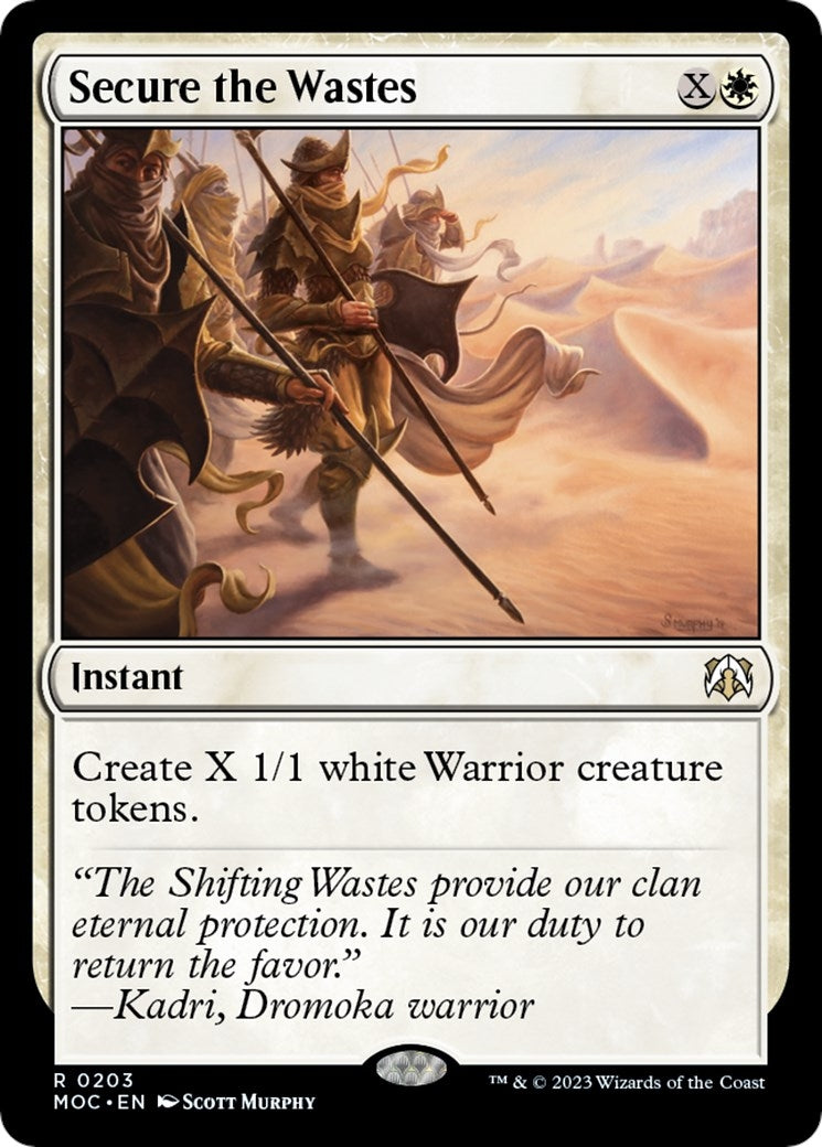 Secure the Wastes (203) [MOC] - MTG Single