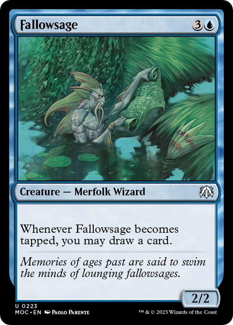Fallowsage (223) [MOC] - MTG Single