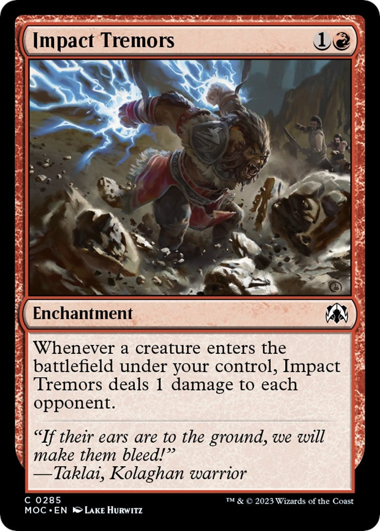 Impact Tremors (285) [MOC] - MTG Single