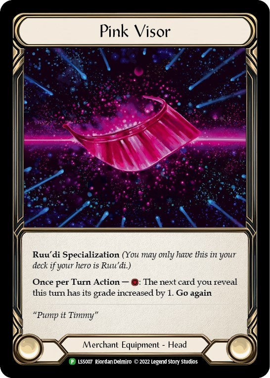 Pink Visor (7) [PR] - Flesh and Blood TCG Single