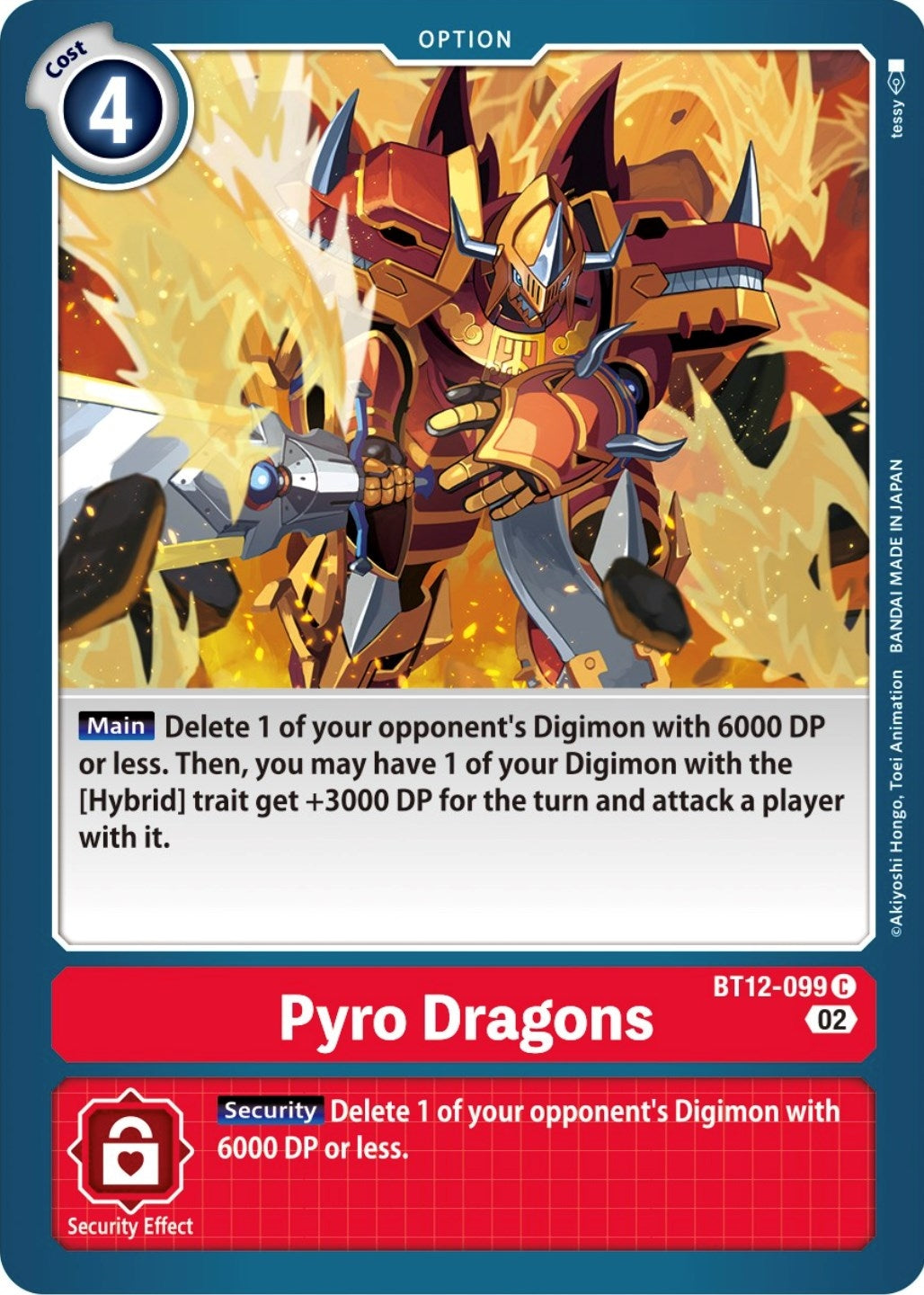 Pyro Dragons (12099) [BT12] - Digimon Card Game Single