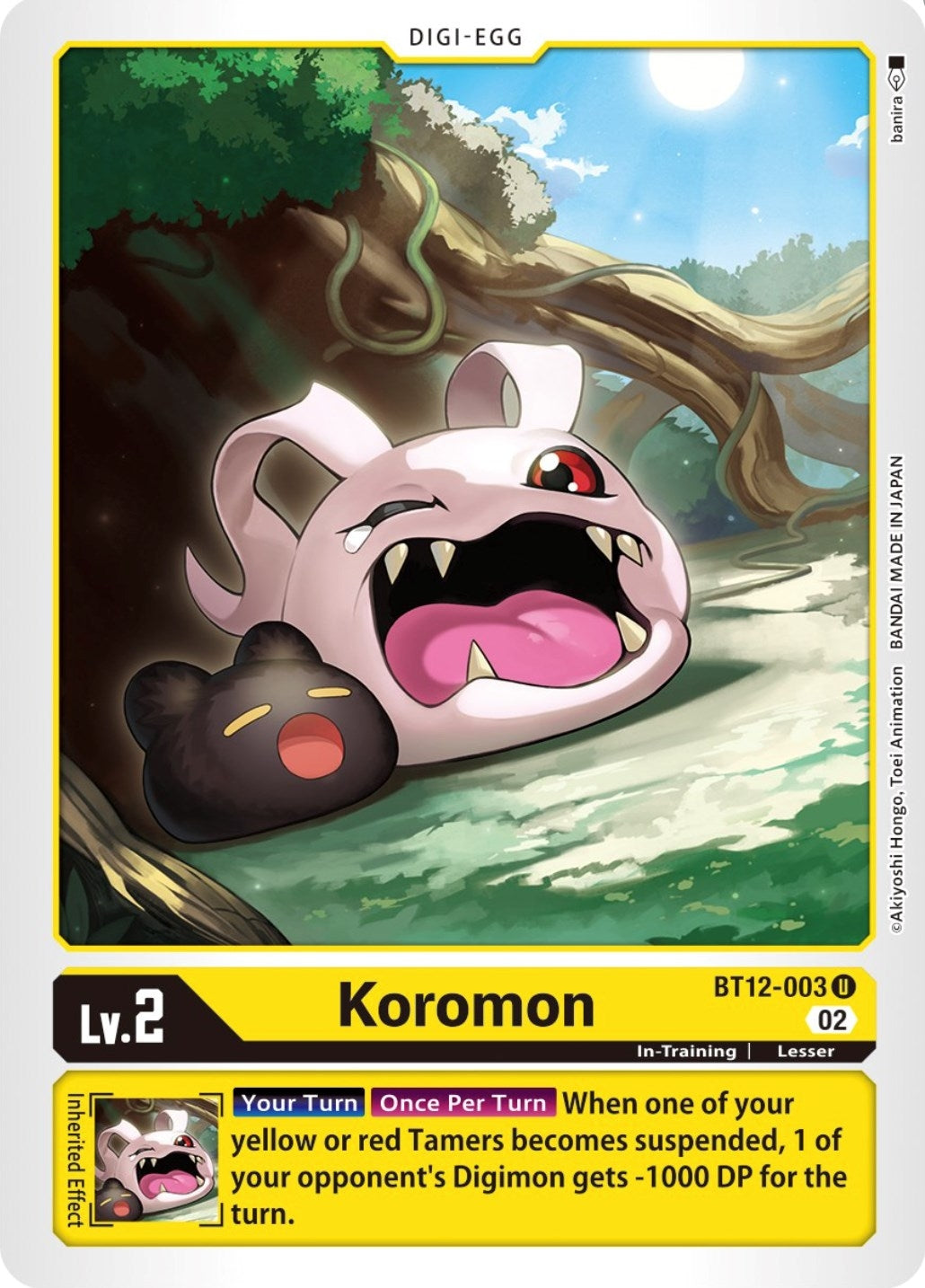 Koromon (12003) [BT12] - Digimon Card Game Single