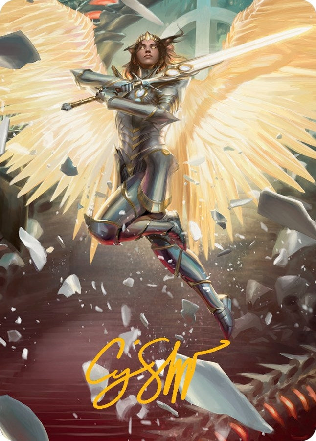 Archangel Elspeth Art Card (Gold-Stamped Signature) (1) [ASMOM] - MTG Single