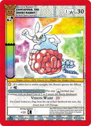 Chipiapoos the Ghost Rabbit (95) (NATFE) - MetaZoo Single