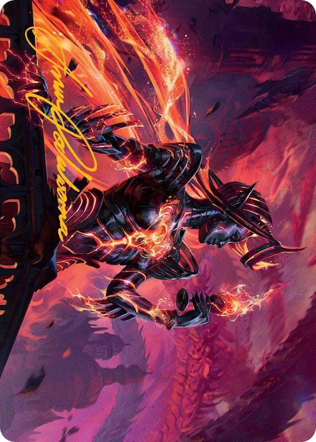 Image for Ayara, Furnace Queen Art Card (Gold-Stamped Signature) (21) (March of the Machine) - Magic: The Gathering