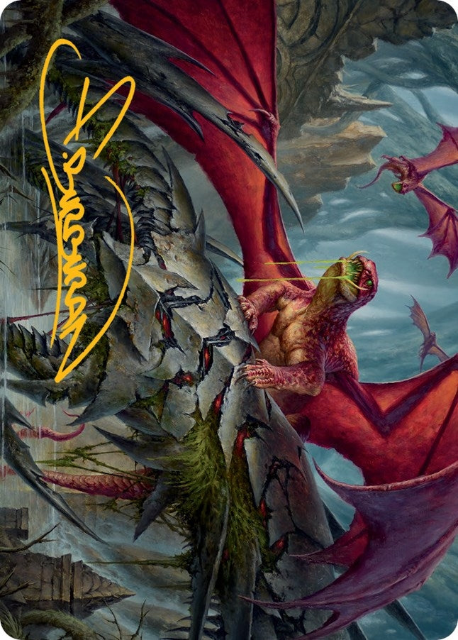 Hoarding Broodlord Art Card (Gold-Stamped Signature) (23) [ASMOM] - MTG Single