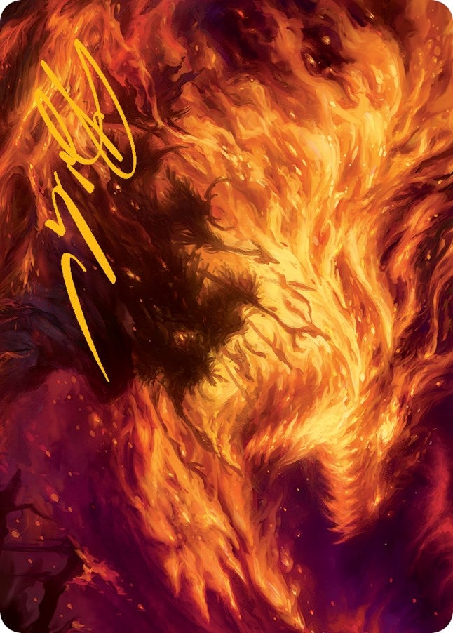 Stoke the Flames Art Card (Gold-Stamped Signature) (38) [ASMOM] - MTG Single