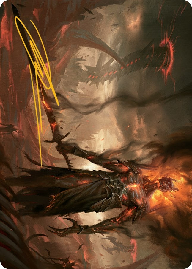 Ashen Reaper Art Card (Gold-Stamped Signature) (46) [ASMOM] - MTG Single